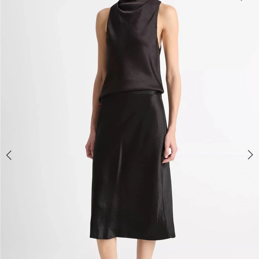 Vince Satin Slip Skirt - Picture 1 of 6